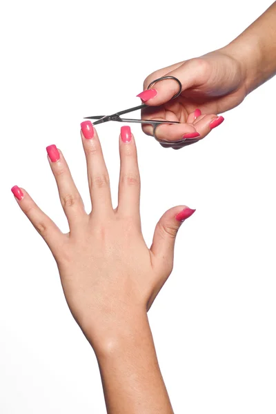 Woman hands manicured — Stock Photo, Image