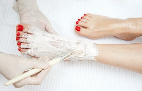 Foot pedicure tretament — Stock Photo, Image