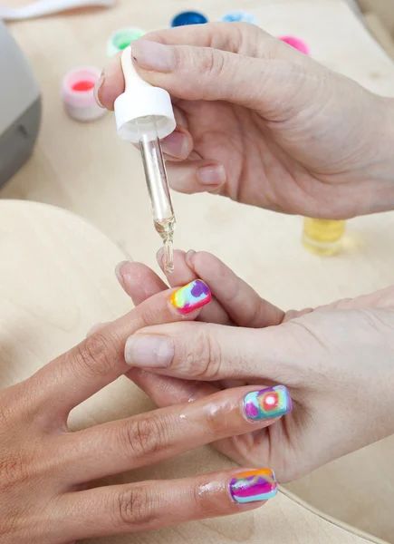 Manicure behandeling — Stockfoto