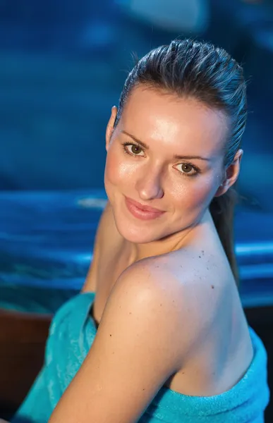 Attractive woman in spa — Stock Photo, Image