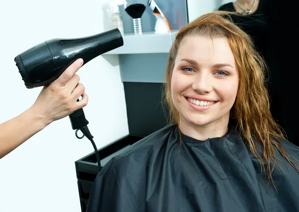 Drying hair Stock Picture