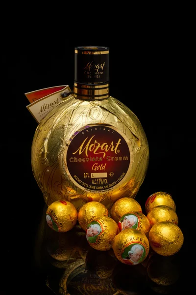 Licor de chocolate Mozart — Fotografia de Stock