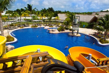 Resort in punta cana ,dominican republic, caribbean clipart