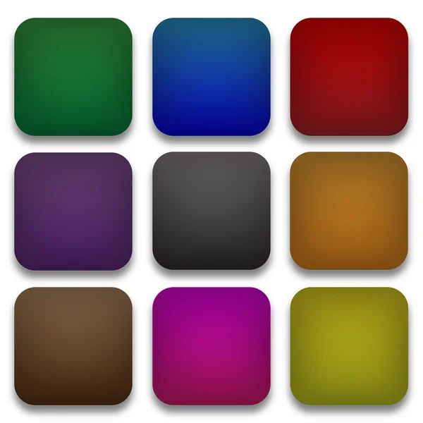 Web blank buttons set — Stock Vector