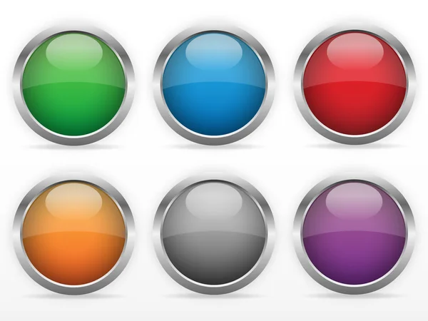 Web buttons set — Stock Vector