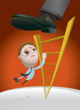 Challenges of Climbing the Corporate Ladder clipart
