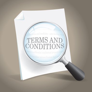 Terms and Conditions Examination clipart