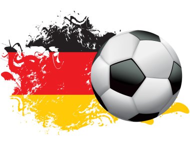Almanya futbol grunge tasarım