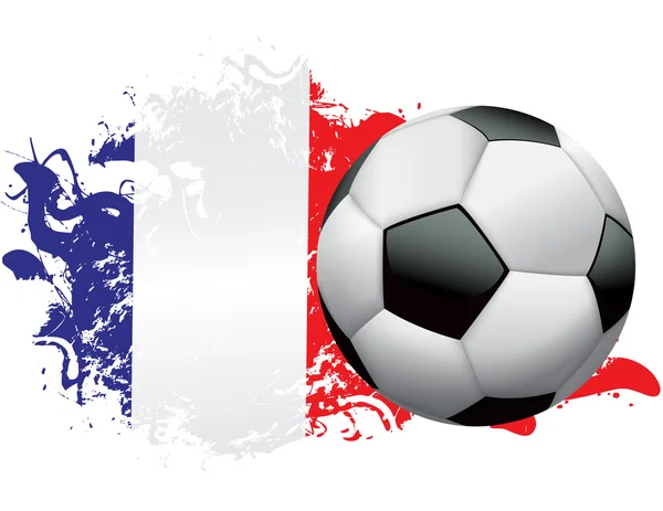 Projekt nieczysty piłka nożna Francja — Wektor stockowy