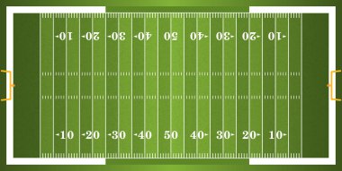 Textured Grass American Football Field clipart