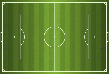 gerçekçi vektör futbol futbol sahası