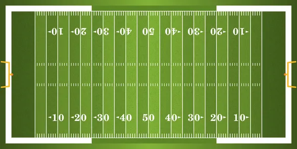 Campo de futebol americano de grama texturizada — Vetor de Stock