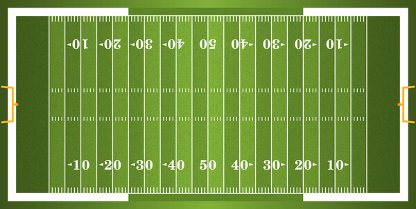 Textured Grass American Football Field