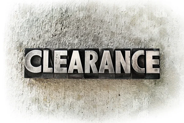 Clearance — Stock Photo, Image