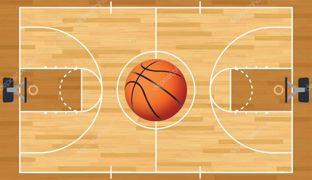 Cancha de basquet imágenes de stock de arte vectorial | Depositphotos