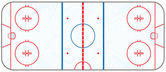 vektor hokejové kluziště s skate značek