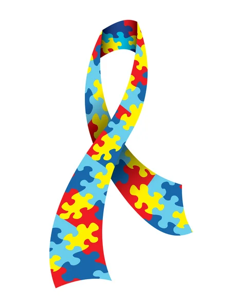 Autism Awareness Ribbon — Stock vektor