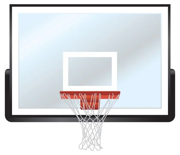 Basketballfelge und Backboard — Stockvektor