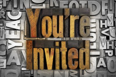 You're Invited clipart