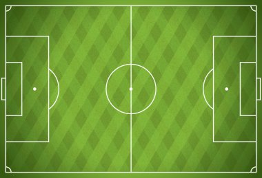 gerçekçi vektör futbol futbol sahası