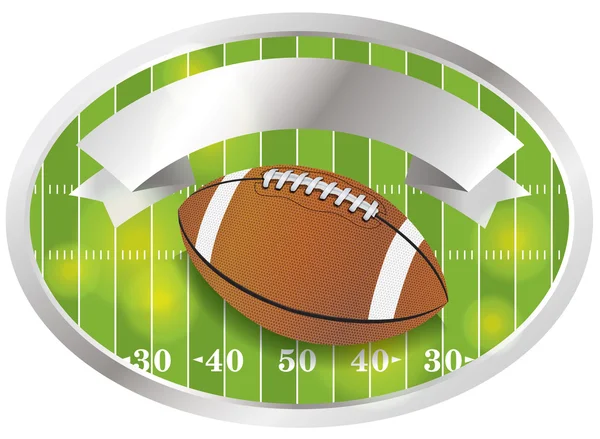 Emblema e distintivo del football americano vettoriale — Vettoriale Stock