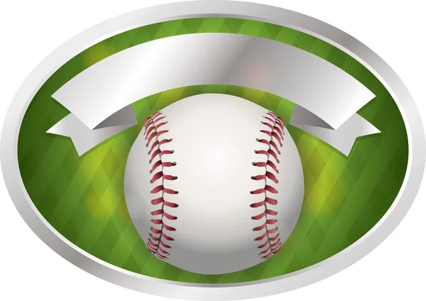 Illustration zum Baseball-Emblem — Stockvektor