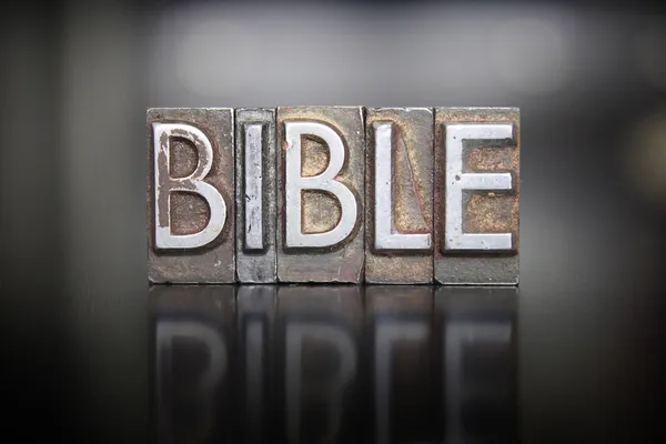 Bible Letterpress — Stock Photo, Image