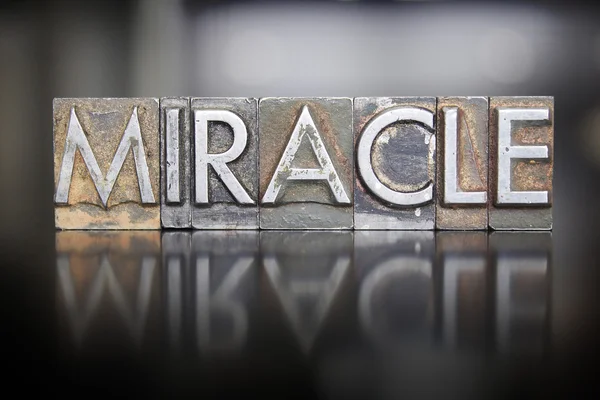 Stampa tipografica miracolo — Foto Stock