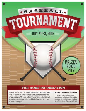 Beyzbol Turnuvası illüstrasyon