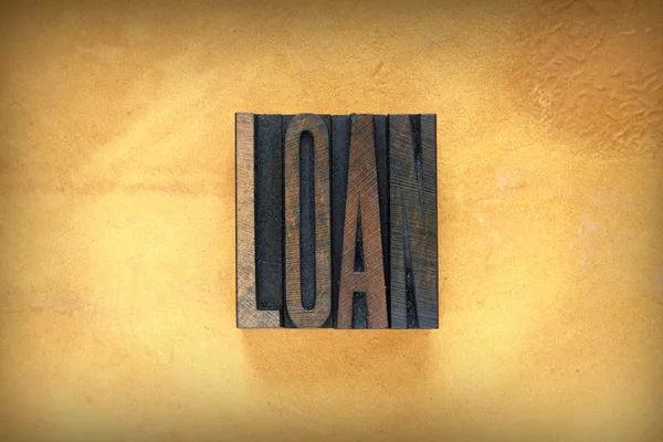 Loan Letterpress — Stock Photo, Image