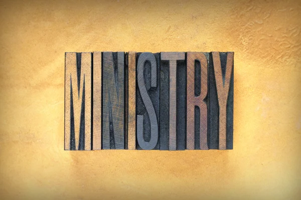 Ministry Letterpress — Stock Photo, Image