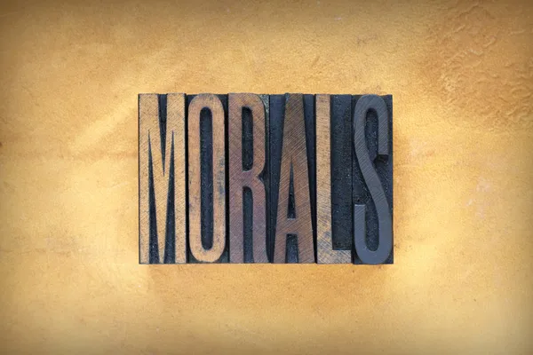 Moral Letterpress —  Fotos de Stock