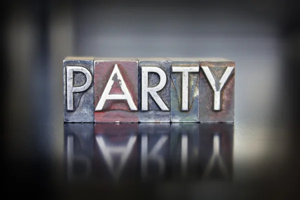 Party Letterpress — Stock Photo, Image