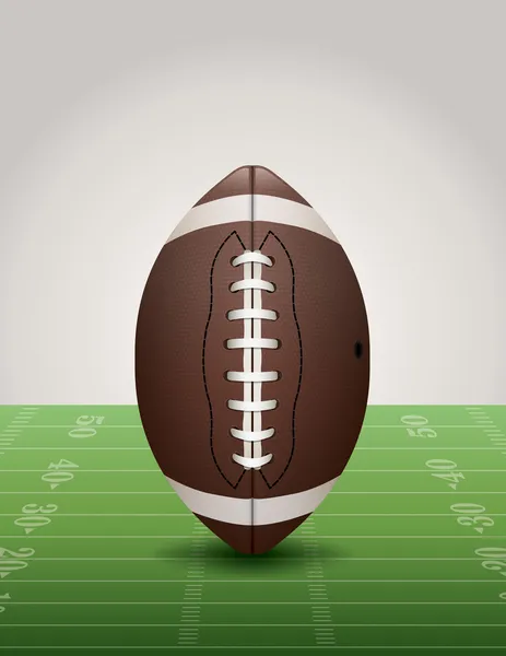 American Football auf Rasenplatz Illustration — Stockvektor