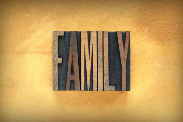 Família Letterpress — Fotografia de Stock