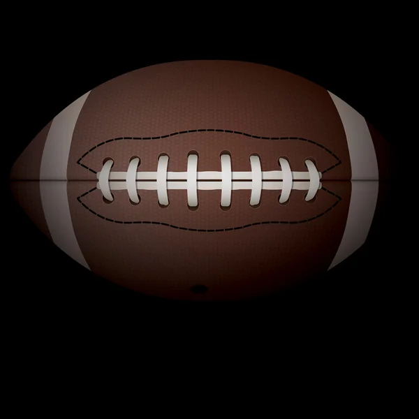 Realistische horizontale Abbildung des American Football — Stockvektor