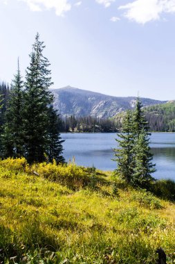 Colorado 'nun vahşi dağlarındaki Granit Gölü.
