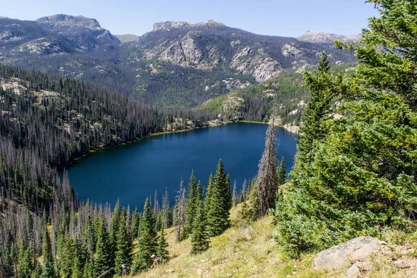 Colorado 'nun vahşi dağlarındaki Granit Gölü.