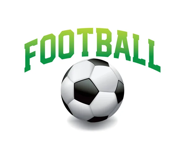 Μια Μπάλα Ποδοσφαίρου Λευκό Φόντο Διάνυσμα Eps Διαθέσιμο — Διανυσματικό Αρχείο