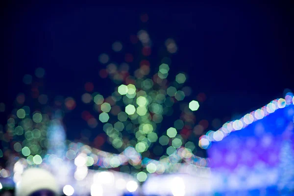 Natal Luzes Embaçadas Fundo Ano Novo — Fotografia de Stock