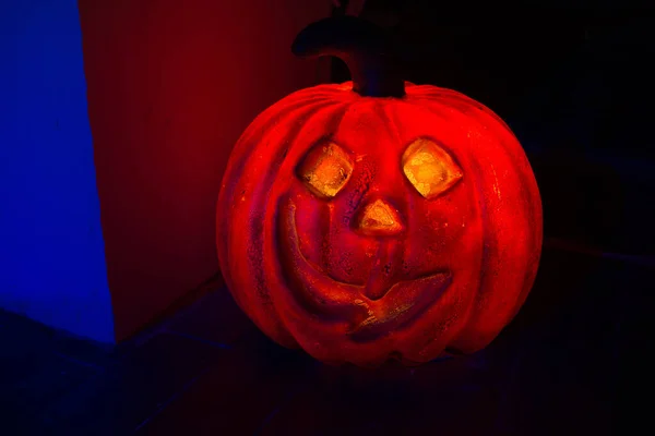 Cabeza Calabaza Halloween Jack — Foto de Stock