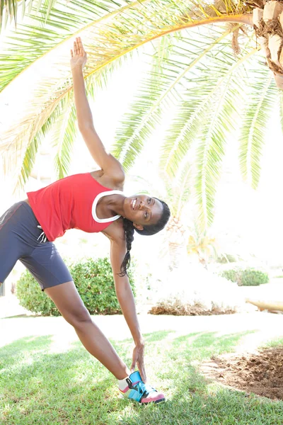 Attractive  woman stretching — Stock Photo, Image