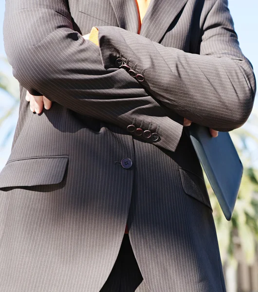 Empresário seção do corpo médio — Fotografia de Stock