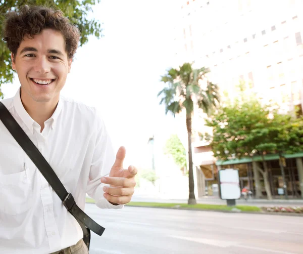 Expressive businessman — Stock Photo, Image