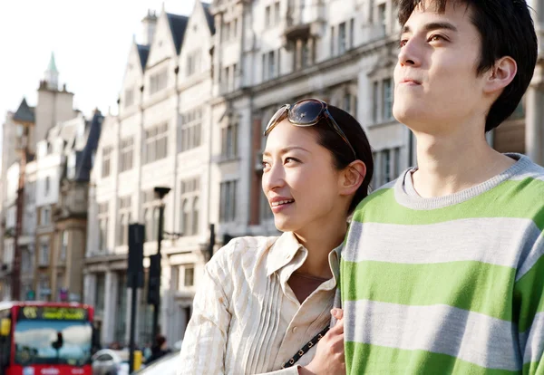 Japanese tourist couple — Stock Photo, Image