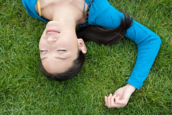 Japanse vrouw tot vaststelling van — Stockfoto