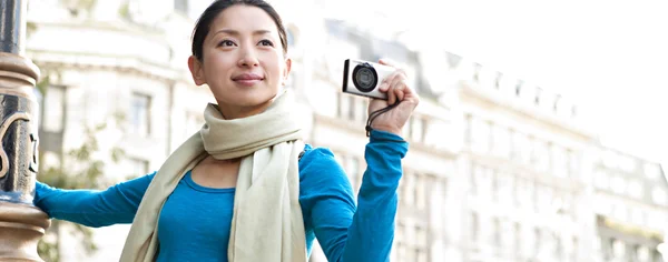 Japanese tourist woman — Stock Photo, Image