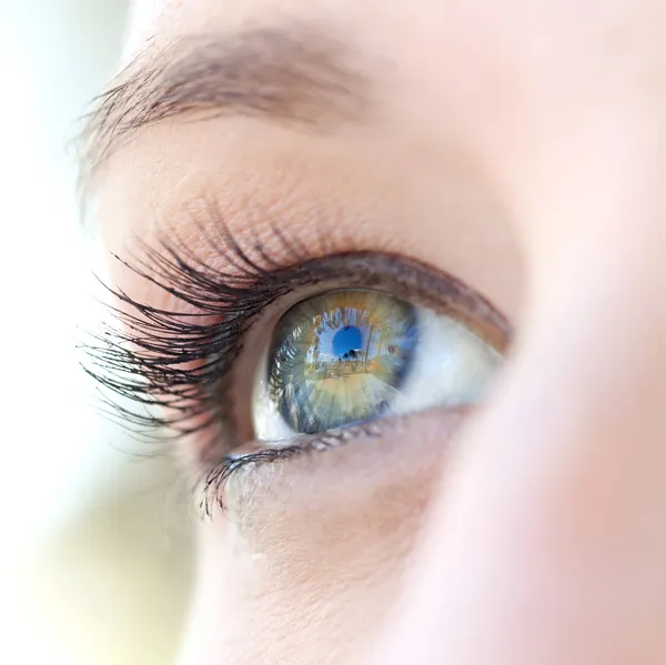 Caucasian  woman eye — Stock Photo, Image