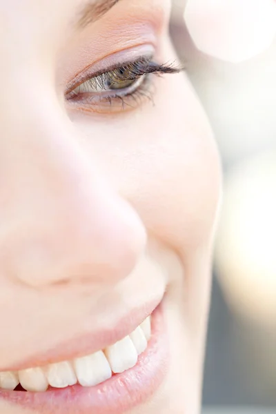 Caucasian healthy woman face — Stock Photo, Image