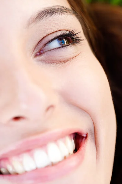 Attractive woman half face — Stock Photo, Image